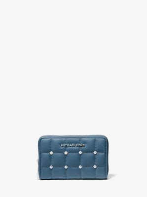 Small Studded Quilted Wallet 